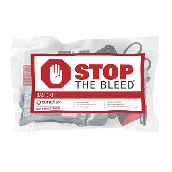 Curaplex Stop the Bleed Basic Kit with CAT Tourniquet, 8 Piece Kit Curaplex